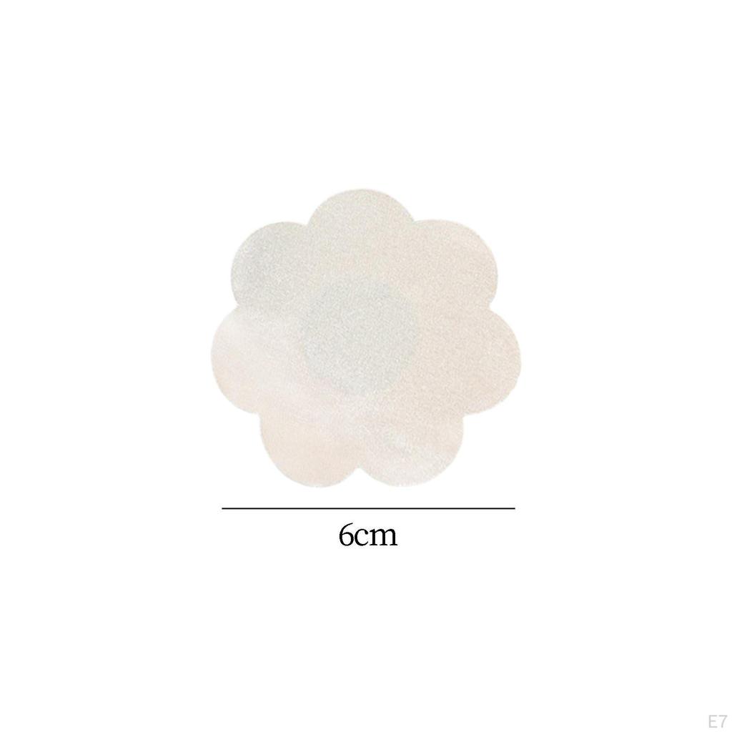 10 Pieces Nipple Cover Breast Covers Invisible Tape Pad Soft Seamless Petals