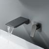 Grey Bathroom Faucet In Wall Brushed Gold Basin Faucet Black Waterfall Faucet Spout Mixer Tap Set Combination Blanoir Brass Tap
