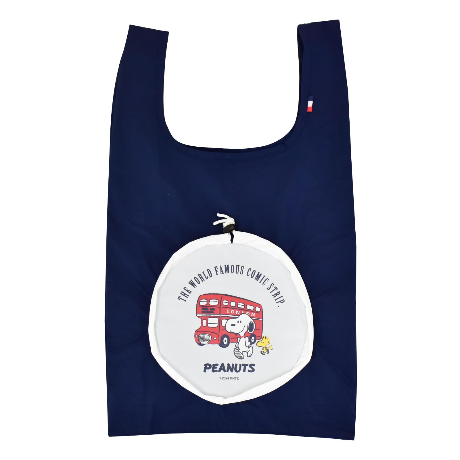 

Snoopy Eco Compact Convenience Store Cute Character Navy Bag, Foldable, Storage, Women s, Shopping, Bag, Travel, Adult, Student, Child, Design, 0429,