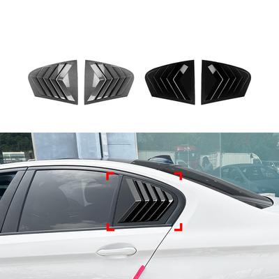 For BMW 5 Series G30 2018- Window Louver Side Vent Trim Rear Window Shutter Cover Trim Exterior Part Car Accessories