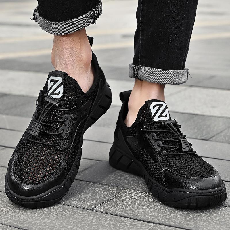 Herren Mesh Schuhe Neue Sommer Atmungsaktive Mesh Schuhe Rutschfest Bergsteigen Flussaufwärts Slipper Modische Sportschuhe