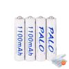 PALO Bateria recarregável ni-mh AA 1.2V 3000mAh + AAA 1.2V 1100mAh para microfone e câmera lanterna