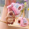 Plush Tent Pendant Portable Backpack Keychain Creative Groundhog Keychain  Keychain Collection