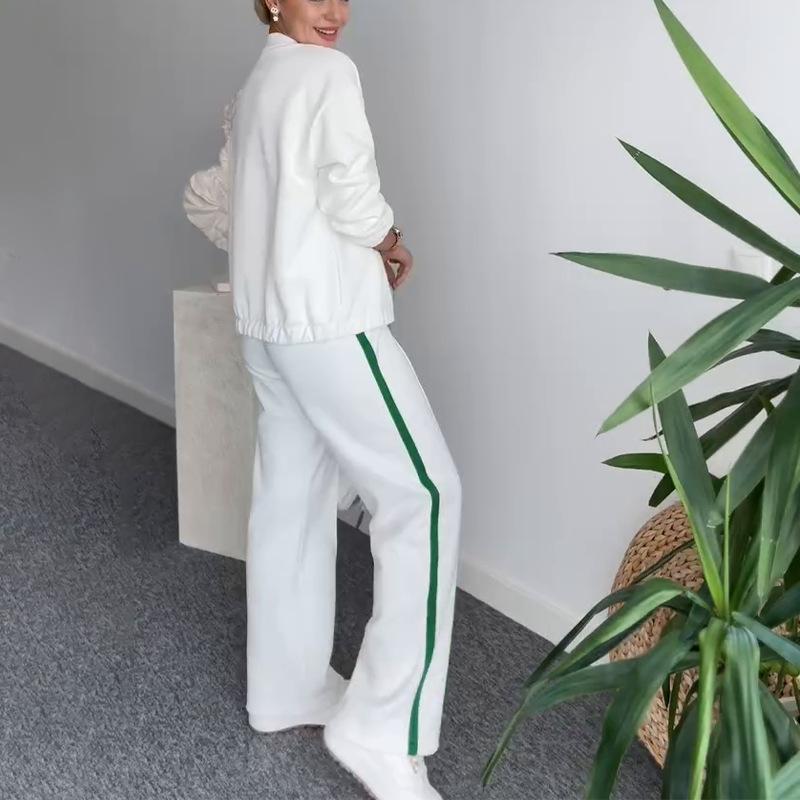 2024 Europe, America, Amazon cross-border women's clothing, new sports contrasting colors, casual and comfortable fashion loose pants