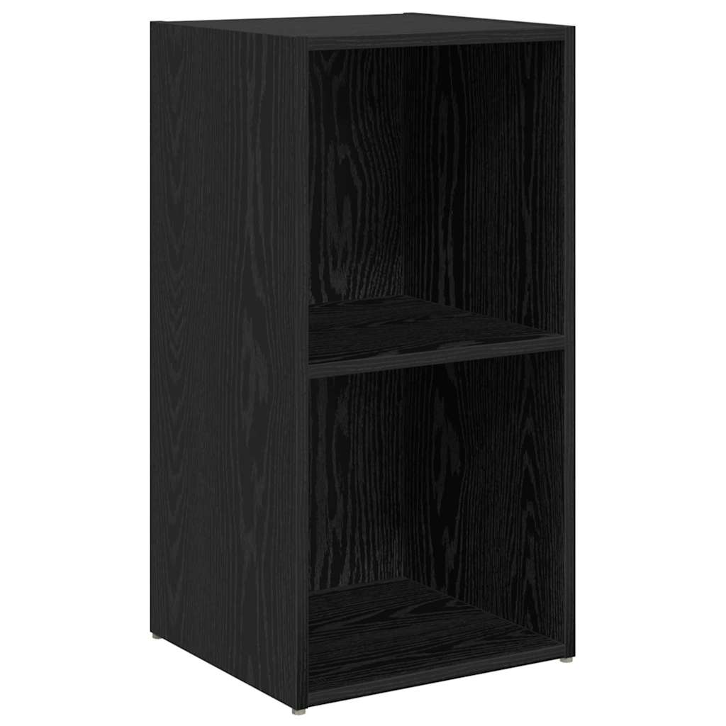 TV Cabinet Set 6 Pcs Black Oak Effect Particleboard