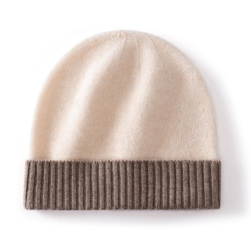Кашемировые осенне-зимние детские шапки, милые вязаные шапки с отворотом, шапки-носки для мужчин и женщин, детские шапки, шапки-пуловеры