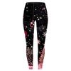 Women's Casual Fashion Outdoor Halloween Printed Slim Elastic Yoga Pants Cropped Pants