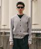 Xero V-Neck Crop Sweat Cardigan [Melange Gray]