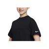 Nike Color Block Round Neck Pullover Short Sleeve T-Shirt Kids Tops Black FB1325-010