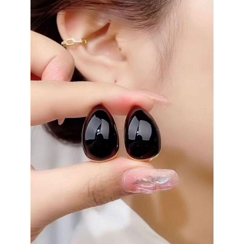 Drip Glazed Personalized Women's Color European and American Earrings 925 Silver Needle