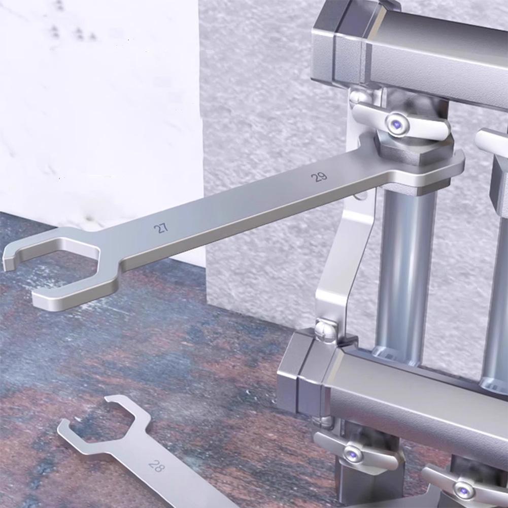 Fußbodenheizungsschlüssel Praktischer Doppelmaulschlüssel Armaturen- & Spüleninstallationsschlüssel Werkzeuge für Zuhause Badezimmer