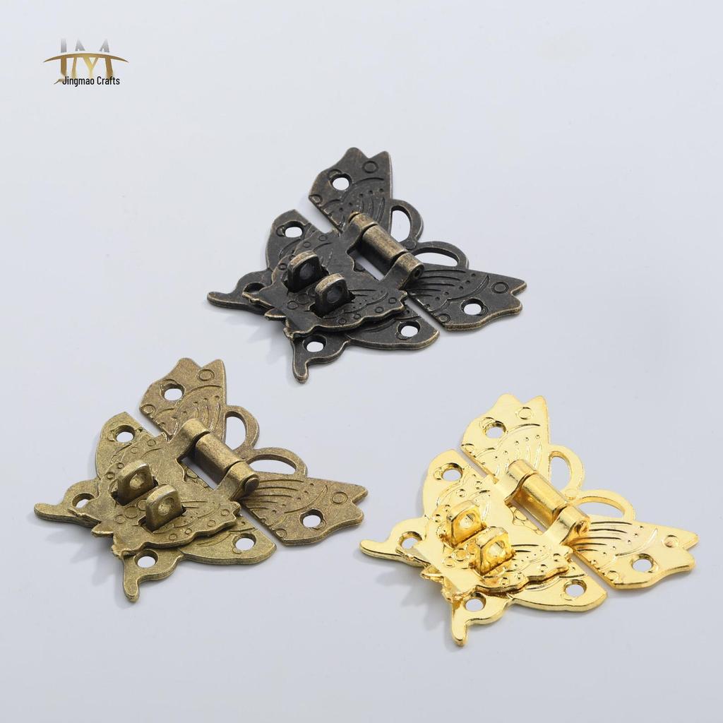 Jingmao Antique Butterfly Latch Wooden Box Accessory