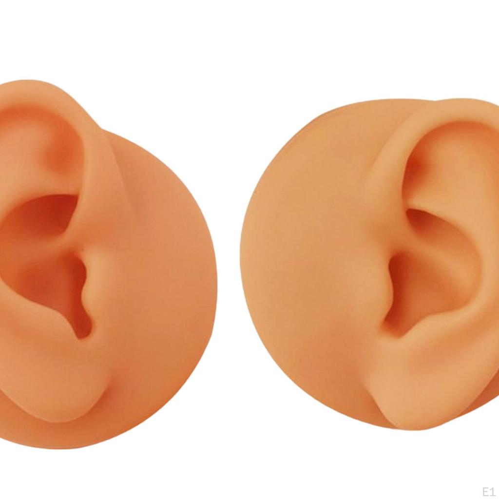 Silicone Ear Simulated S Display Photography Props Rubber Washable Right Left Reusable for