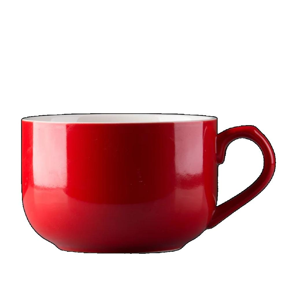 

700 мл кружка для кофе большая емкость керамическая чашка для завтрака овсянка молоко чай чашка для лапши быстрого приготовления новинка подарки лучшее для ваших друзей 700ml красный