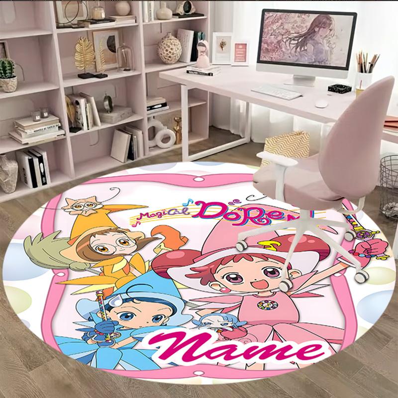 Customizable DoReMi2 Round Non-Slip Carpet - Ideal for Garden, Picnic, Office, Perfect for Decoration, Suitable For All Seasons