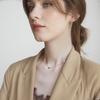 Minimalism Stainless Steel Round Bead Necklace Handmade Chain Collar Necklace Tarnish Resistant Jewelry for Women