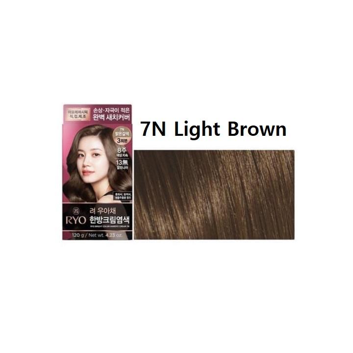 Helle Farbe Haarfärbecreme #7N Hellbraun 120 g