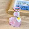 3D Luminous Pig Keychain Phone Strap Bag Pendant Decoration Car Key Chain Hanging Ornament Key Ring Jewelry For Women Girls