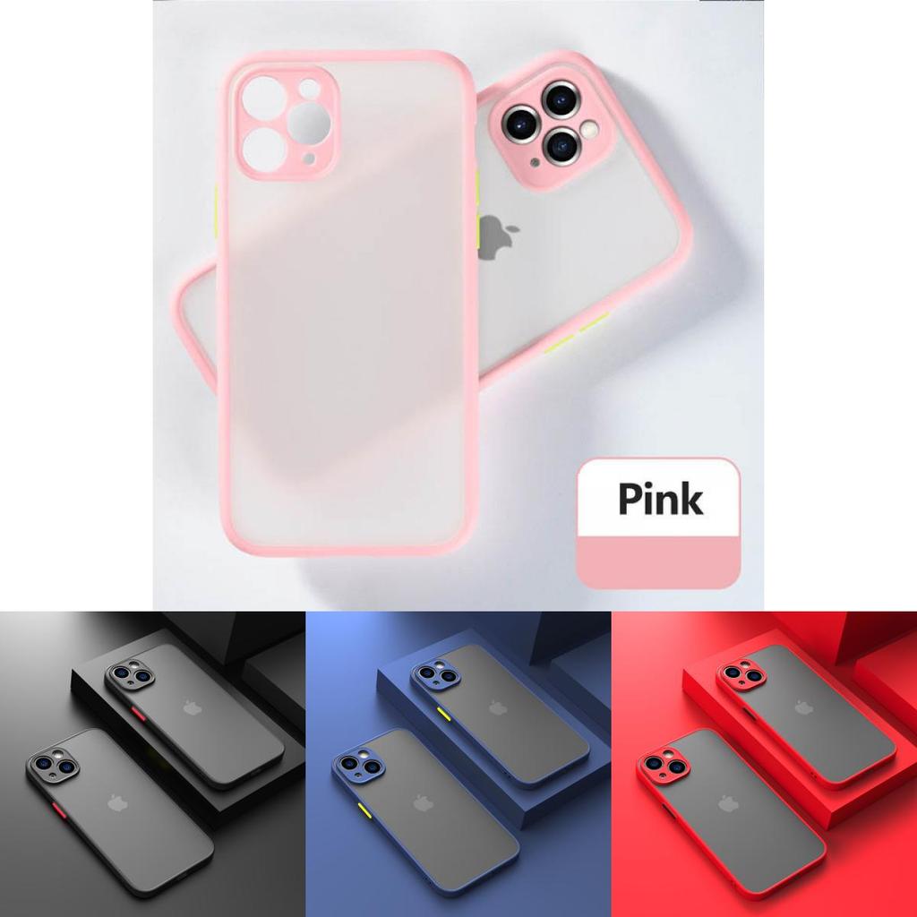 Matte Pc Phone Case For Iphone 15/14 Reflective Of Business Style Black Red Blue