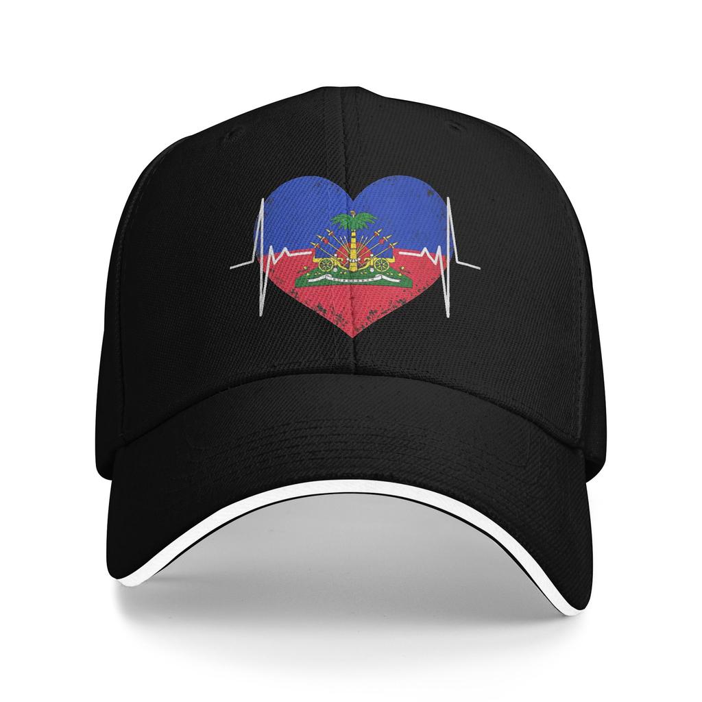 Haitian Heritage Flag Day Month Love Haiti Pride Baseball Cap Male Hip Hop Hats Spring Streetwear Running Hippie Baseball Caps