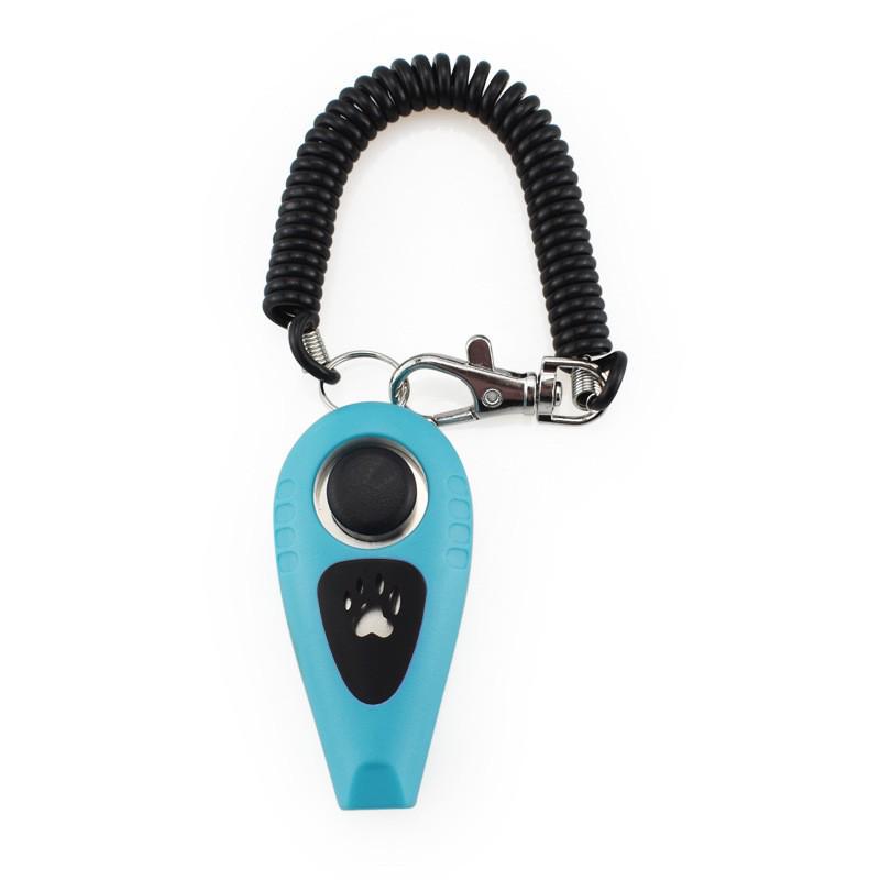 Zweifarbiger Haustiertraining-Clicker & Pfeife mit Lanyard
