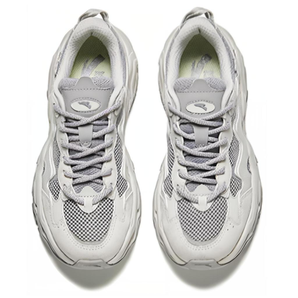 Anta Star Light 2 Comfortable Breathable Shock Absorbing Durable Low Top Casual Shoes Women Sneaker Gray 922438837-2