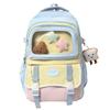 Schoolbag new schoolbag niche design high value three-piece set cute girl backpack large capacity junior high school student backpack