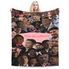 Warm Soft BlanketKids Camping Tim B-Bradford Throw Blanket Flannel Bedspread For Bedroom Funny Sofa Bed Cover