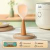 Ruhan Standing Wooden Handle Silicone Rice Spoon