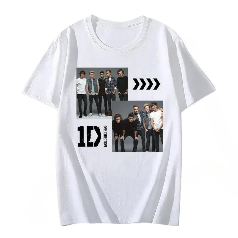 Unisex One Directions Printing Tshirt Cotton High Quality for SpringSummer Teeshirt Round Neck Popular Retro Tshirt Camisetas