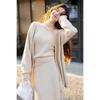 Mokana Women's Knitted Top & Mid-Length Skirt Set