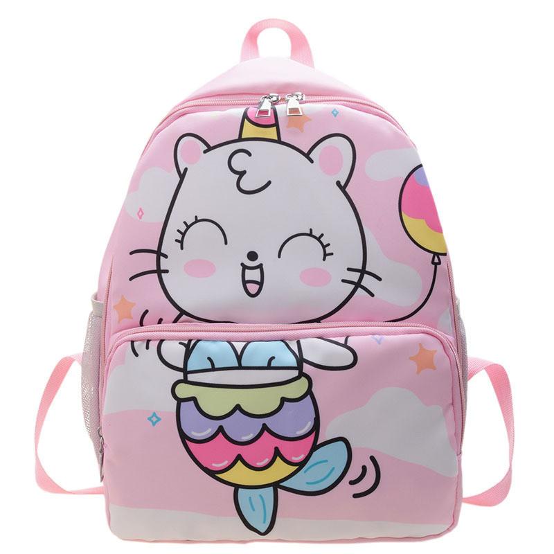 Trendy Nylon Kids School Bag With Animal Print For Boys And Girls Age 3-6