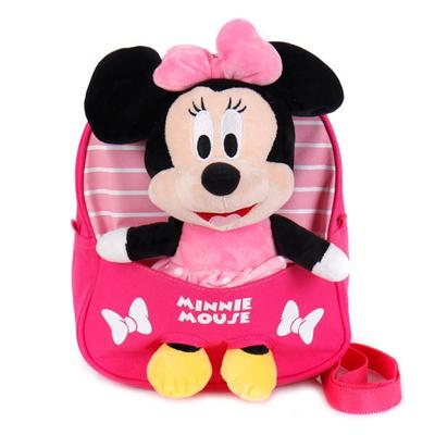 Σακίδιο πλάτης Disney Minnie Mouse βελούδινο Lost Child Prevention QB21P, κορεάτικα βρεφικά προϊόντα