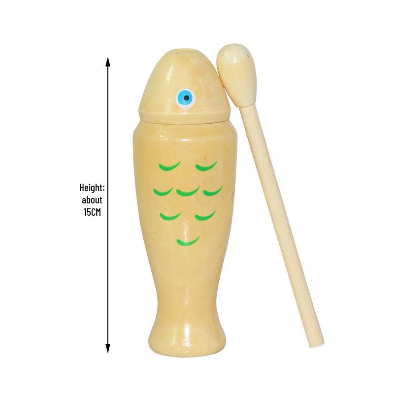 Children's Orff Percussion Instruments: Triangle, Castanets, Maracas, Tambourine, Wood Block, Cymbals