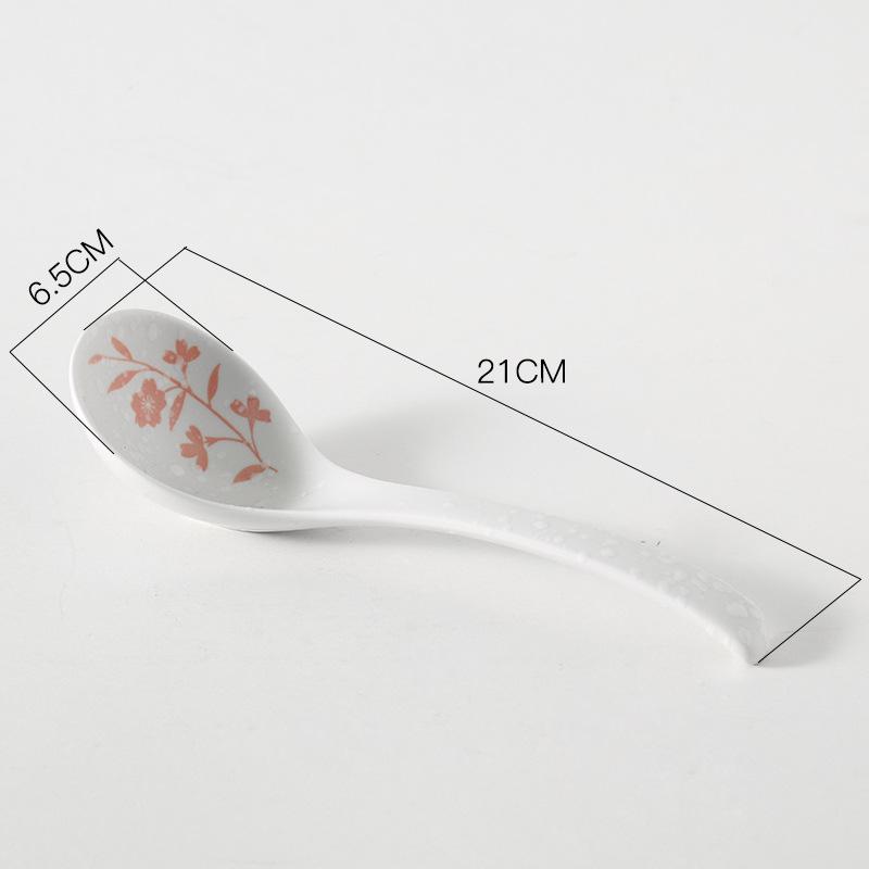 Chinese Underglaze Floral Ceramic Tableware: Rice & Soup Bowls, Plates