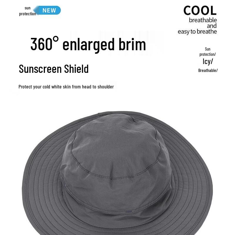 Outdoor Sun Protection Fisherman Hat with Mesh Mask