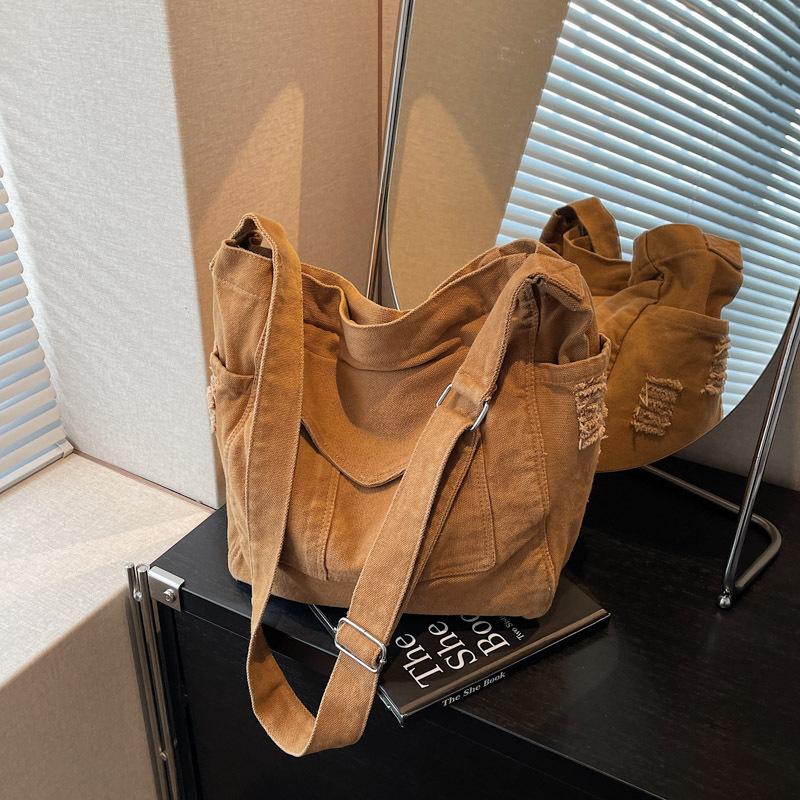 Tote Class Commuter Bag Women's New Trendy Fashion Versatile Shoulder Bag Large Capacity Messenger Bag