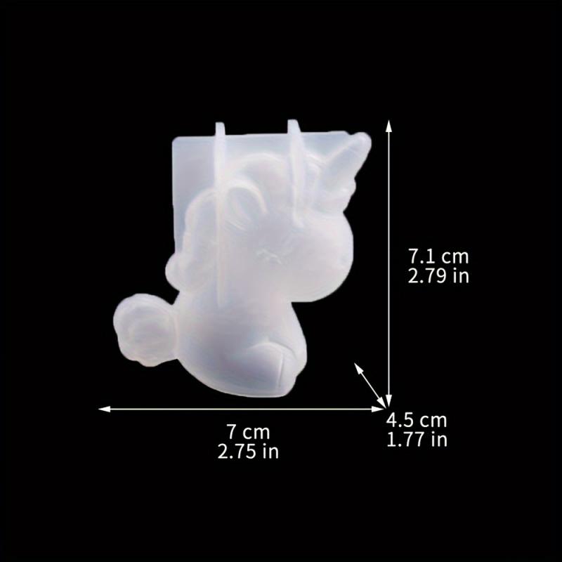 1 Unicorn Silicone Mold - Flexible Translucent Craft Mold for DIY Soap, Resin, and Home Decoration Perfect for Creative Projects