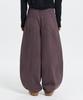 Gicheol Dyed Balloon Cotton Pants (Dark Purple)