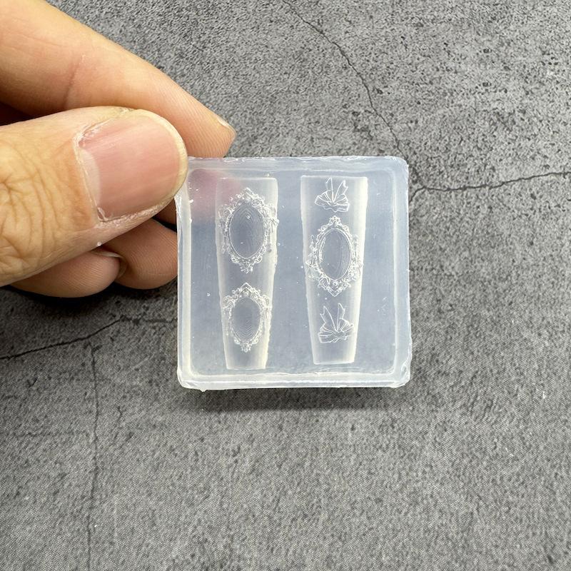 

Прозрачный силиконовый молд для нейл-арта Изысканный ручной работы Бабочка Бант Цветок 3D Аксессуар для нейл-арта DIY Креативный молд для нейл-арта Подарок A18