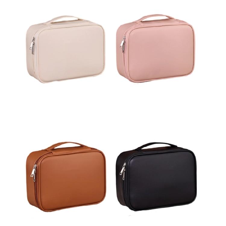 Oversized Cosmetic Storage Organizer Featuring Leakproof PU Substance And Structured Interior For Efficient Travel Packing