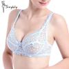 Women Sexy Lace Bras Push Up Bralette Embroidery Bra  Hollow Out Brassiere Female Underwire Underwear
