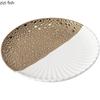 Creative Splicing Ceramics Western Plate Dining Plate Golden Dessert Plates Dessert Bowl Fruit Dish Salad Bowl Serving Plates
