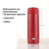 200ml Portable Thermos Cup with Tea Strainer 304 Stainless Steel Vacuum Thermal Insulation Pocket Cup Mini Water Bottle