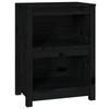 VidaXL Bibliothèque Noir 50x35x68 cm Bois de pin massif 821703