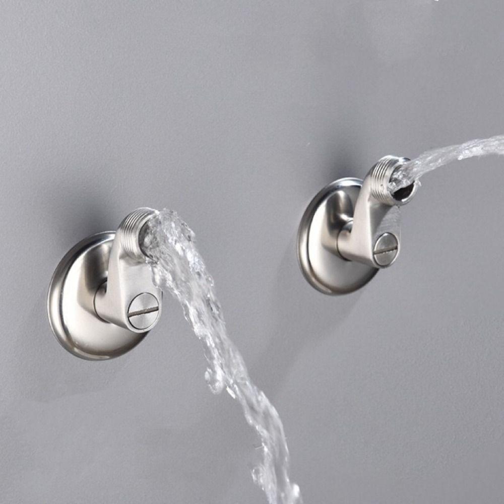 Solid Brass Angle Valve Brushed Nickel Wall Mounted Accessories Shower Bathtub Faucet Bathtub
