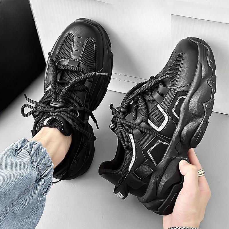 

Корейский стиль модная мужская спортивная обувь, дорожная обувь, повседневная обувь 45 бежевый