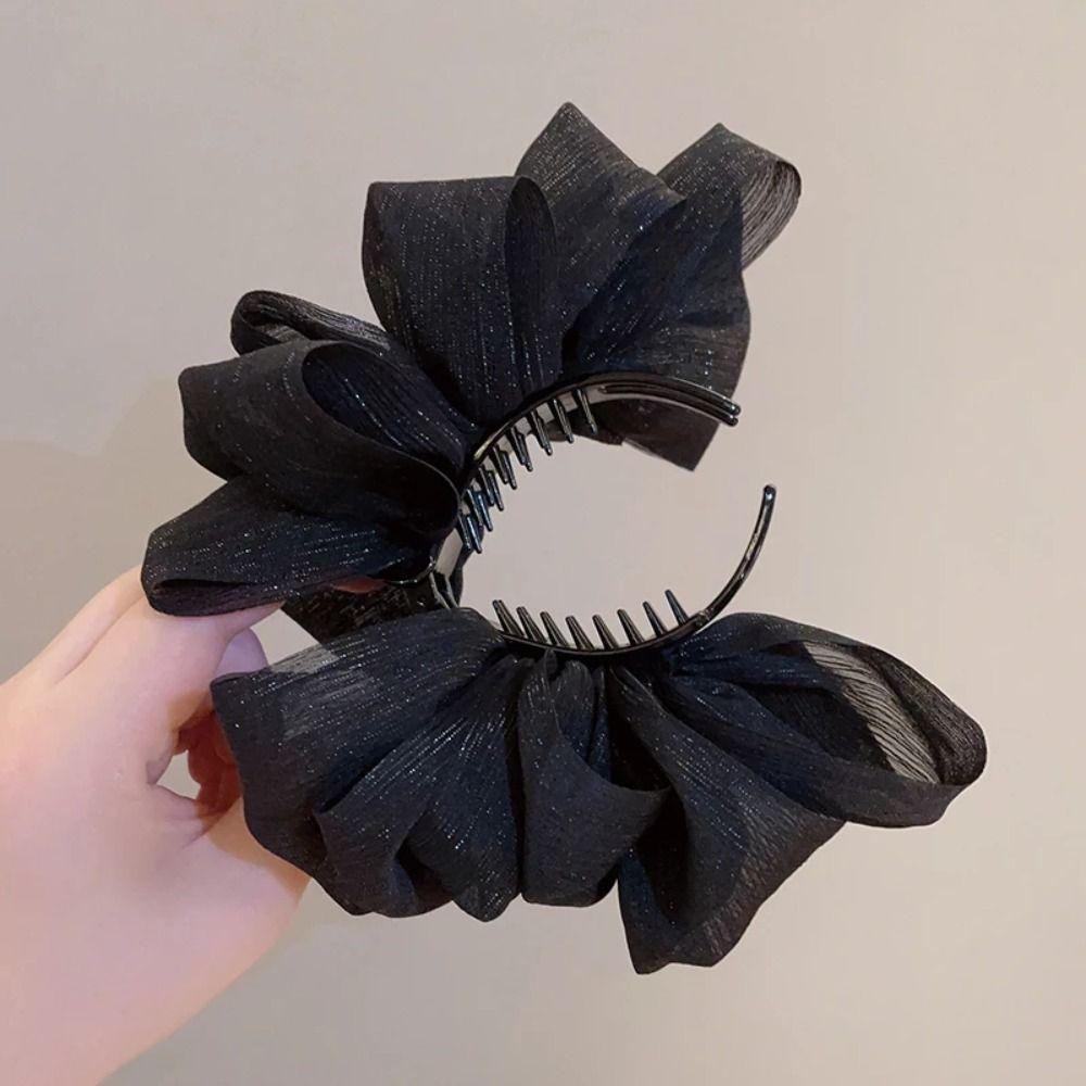 Elegante Haarspangen Luxus Pferdeschwanzhalter Trendige Duttfrisur Haarspange Frauen Mädchen Haarschmuck