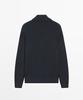 Massimo Dutti 100% Cotton Zip-Up Knit Cardigan