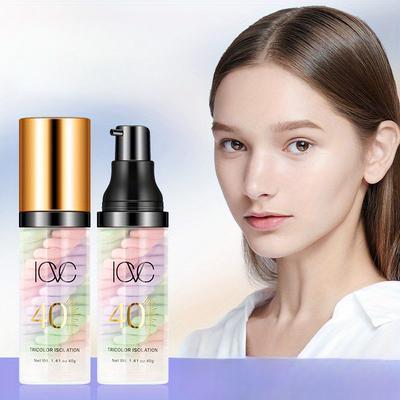 40g Three-color Isolation Cream To Brighten Skin Tone, Pre-makeup Foundation To Cover Blemishes and Acne Scars, BB Cream To Create Perfect Makeup